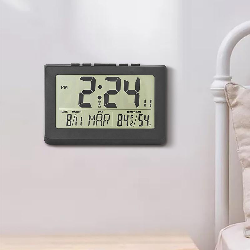 Simple Large Screen Modern and Fashionable Electronic Wall Clock Bedroom Alarm Clock Bedside Clock Can Be Hung or Stand Up Electronic Clock
