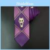 Exquisite Jojo's Bizarre Adventure Killer Queen Kira Yoshikage Cosplay Skull Purple Tie