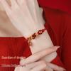 2026 Year of the Horse Agate Zodiac Bracelet: Fire Woven Rope with Five Elements - Rat, Ox, Tiger, Rabbit