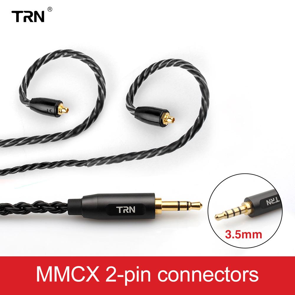 

TRN A3 6-жильный кабель для наушников, медный кабель высокой чистоты с 3,5-мм MMCX/2-контактным разъемом TRN V90 V30 V80 TRN MT1 VX PRO Kirin MT3 ST5 BAX