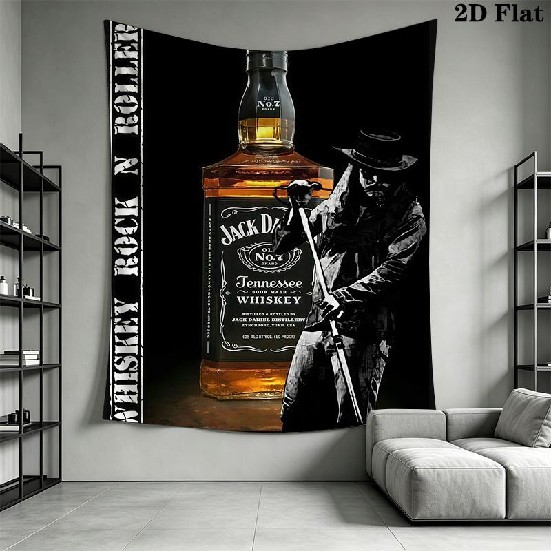 Jack Daniel'S Timeless Classic Tapestry Wallmounted Background Cloth Background Wall Hanging Cloth Wall Decoration Atmospheric Background Cloth