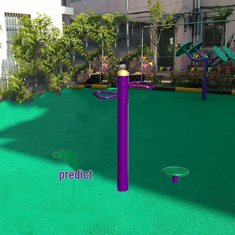 Dual-Station Outdoor Waist Twister for Middle-aged and Elderly Fitness