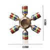 Metall Hand Spinner 6 Arm - Dekompression Fidget Spielzeug EDC Gadgets Angst Stressabbau für Erwachsene Kinder Antiestres Juguete