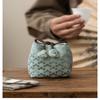 Tea Set Storage Bag Chinese Style Thickened Multi-Functional Teapot Cloth Pouch Protective Portable for Holiday Trips