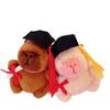 Xiaohongshu Capybara Plüsch Schlüsselanhänger & Abschlussmütze Puppenanhänger