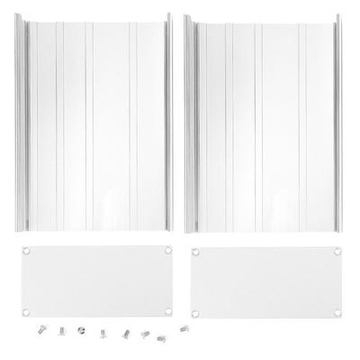 Alüminyum Proje Kutusu Mat Gümüş DIY Elektronik Devre Kartı Muhafaza Kutusu 68x145x200mm