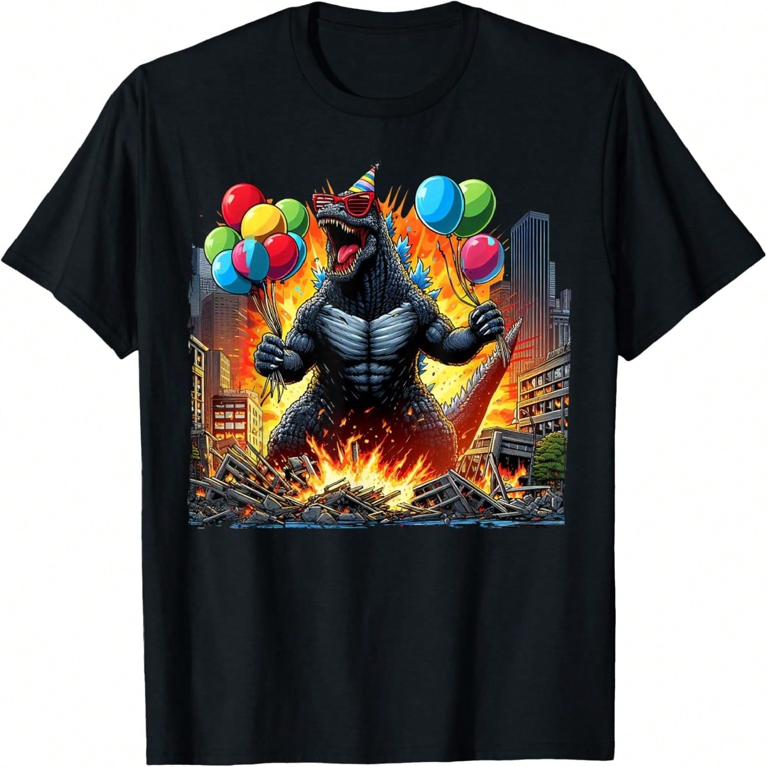 KISS Classic Fit First Tour T-Shirt - Black, Short Sleeve, Cotton & Polyester Blend S разноцветный