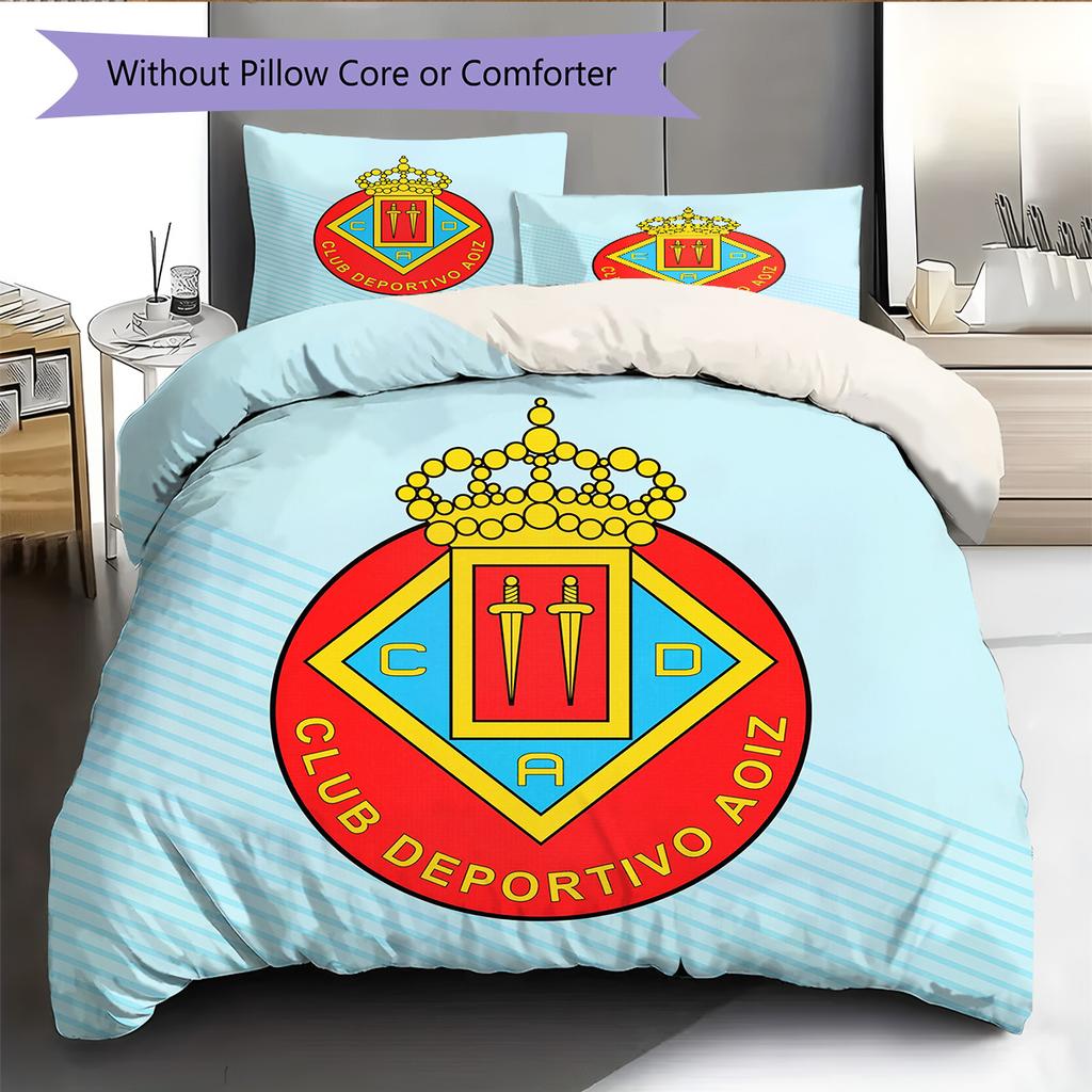 CD Aoiz Pattern Bedding Quilt Set Home Decoration Gift (1 * duvet cover + 2 * pillowcase without core)