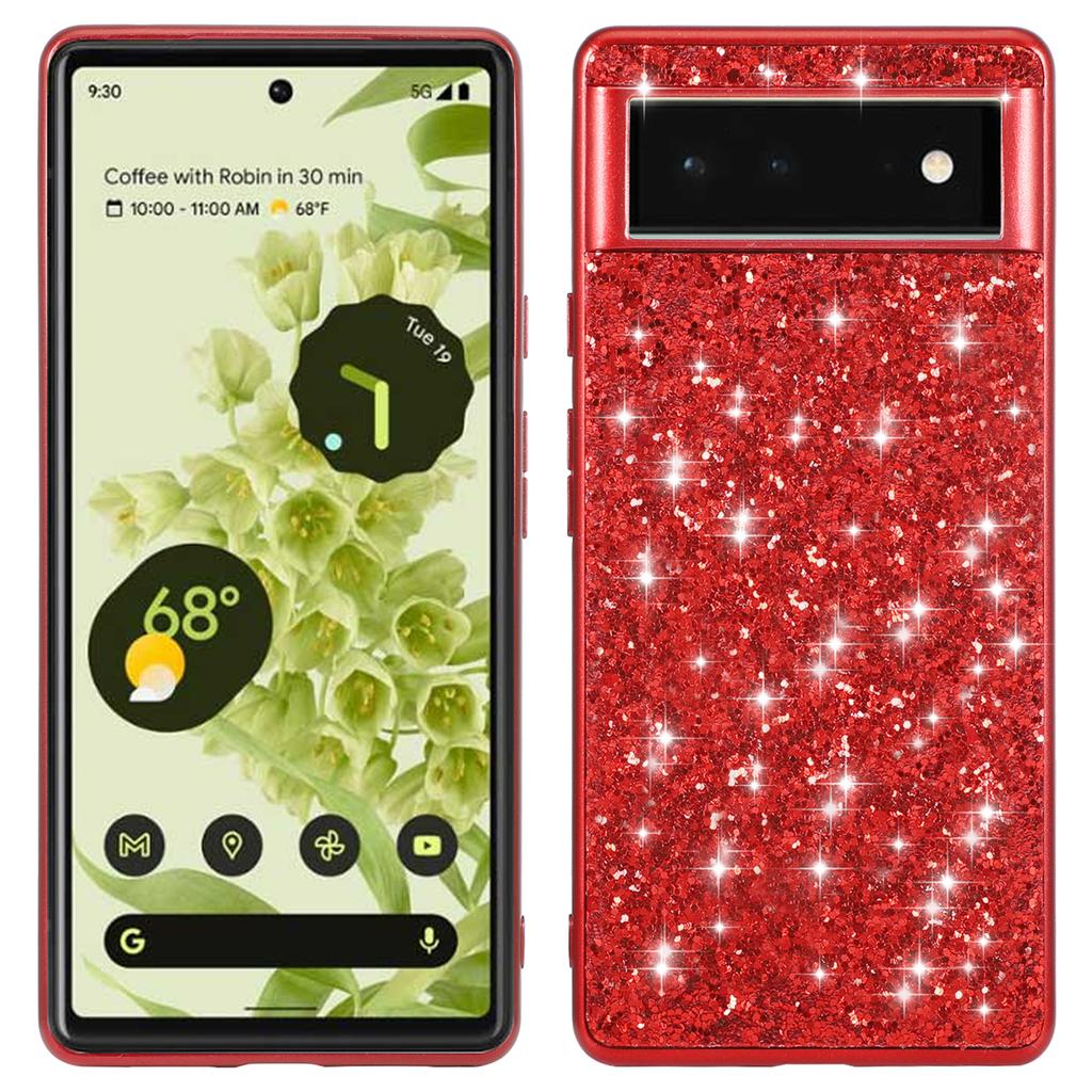 For Google Pixel 8a Back Case TPU+PC Sequins Bling Cover Cell Phone Accessory Wholesale