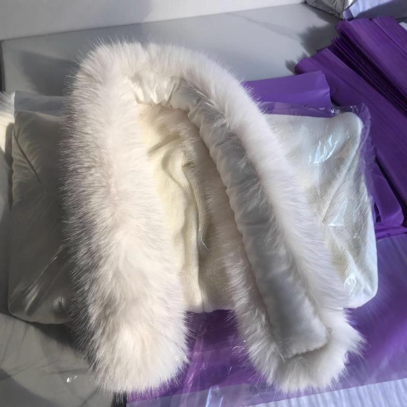 Premium Women's Clothing Hooded Knitted Top Cardigan Jacket Winter New Long-sleeved White Sweater Women