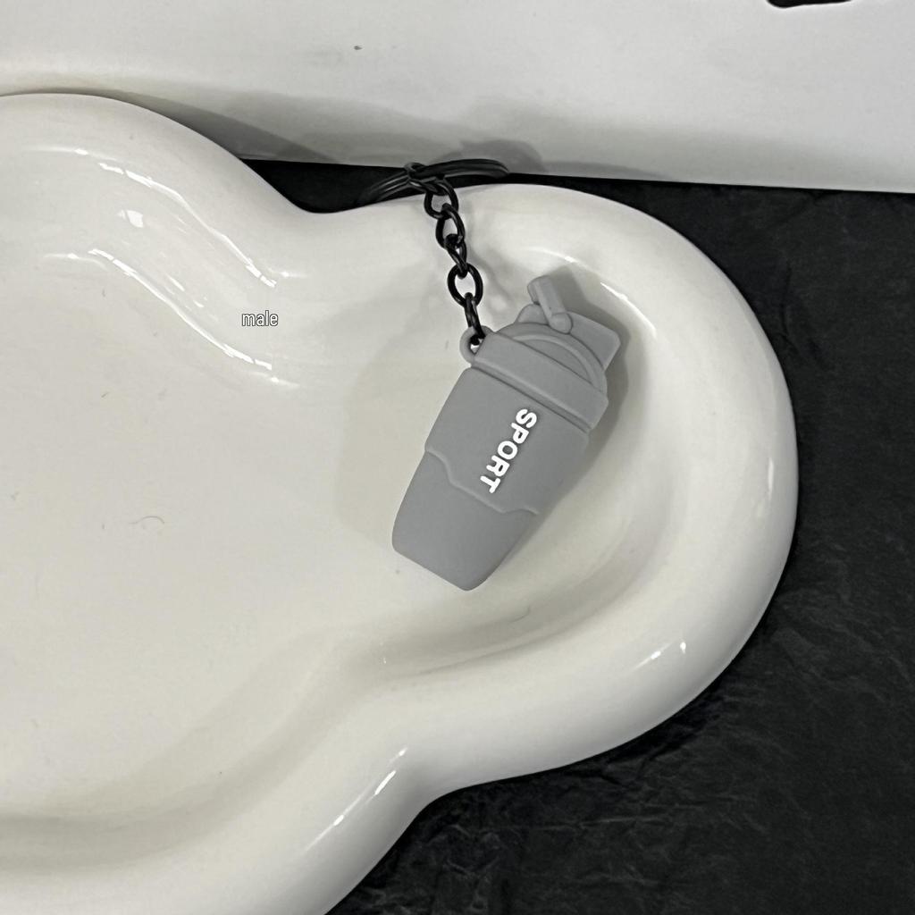 Miu Series Dumbbell Plate Keychain: Trendy Fitness Accessory & Sports Jewelry Gift