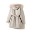 New Down Cotton Jacket for Women Mid-length Thickened Winter Outdoor Park Overcoat Coat