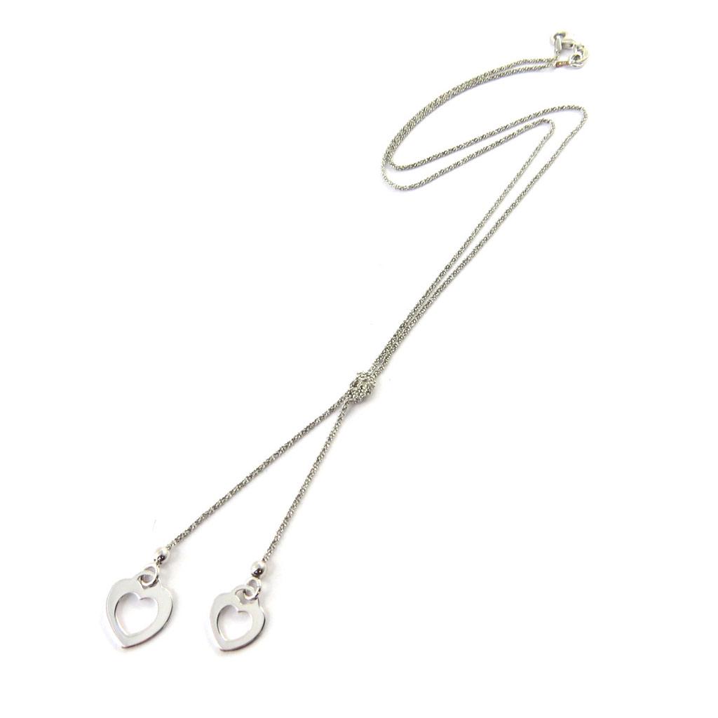 Les Trésors De Lily [L7870] - Silver 'Love' Necklace