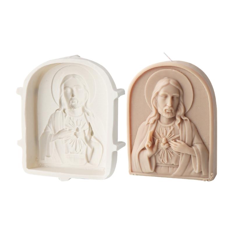 Büyük 3D Mum Kalıbı Aromaterapi Süsleme Yapımı Kalıbı Esnek Silikon Kalıp Meditasyon Ev Dekorasyonu El Sanatları için