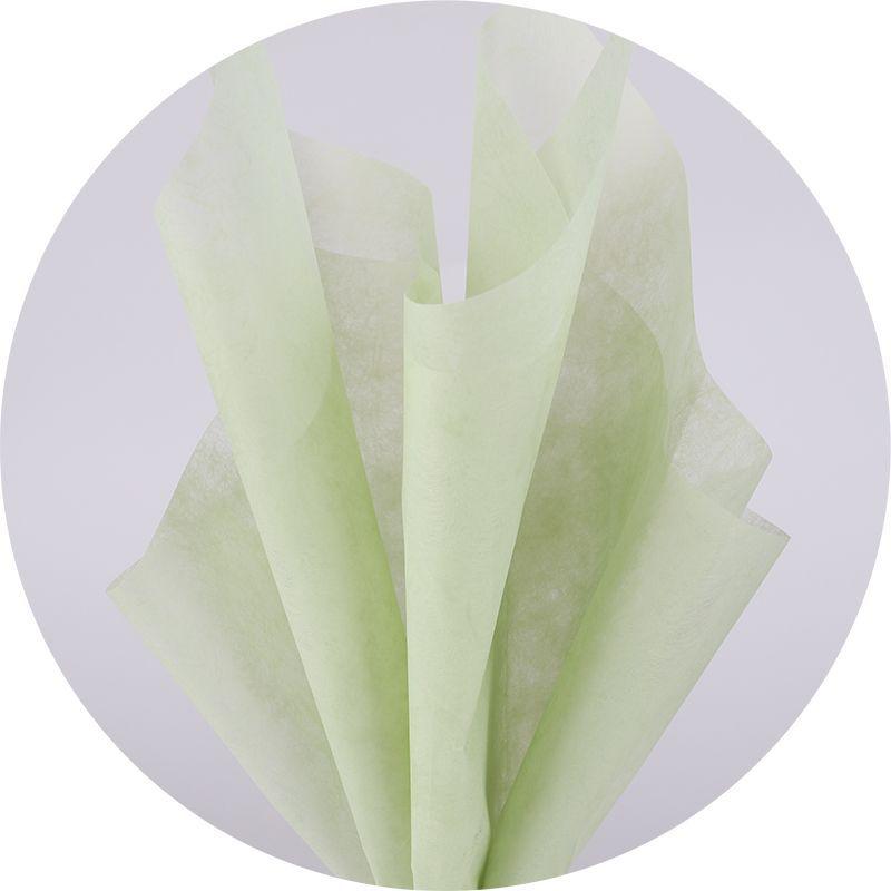 Carta da Bouquet Impermeabile Personalizzata - Materiale da Imballaggio per Fiori in Cotone a Tinta Unita