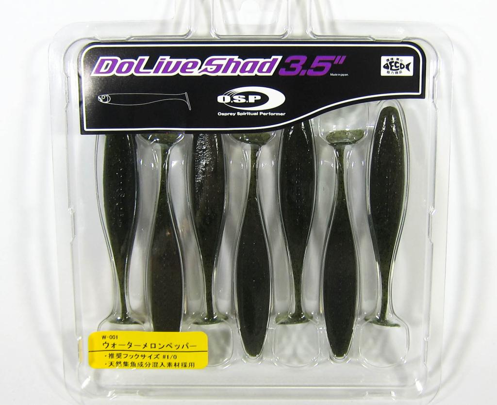 

OSP Soft Lure Dolive Shad 3.5 Inches W-001 (2618)