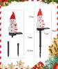 [2025 New Model] Snowman Solar Light Garden Light Set of 4, Waterproof, Automatic OnOff, Snowman Ornament, Christmas Decoration, Outdoor Ornament for