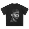 American Hip Hop 2026 New Yamal American Retro Cotton Crew Neck TShirt Mens and Womens Retro Fashion Short Sleeve Top
