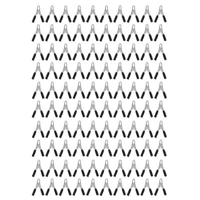 100PCS Insulated Clip 20A High Accuracy Process Elasticity with PVC Insulating Sheath for