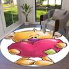 Diddl Round Area Rug,Carpet Rug for Living Room Bedroom Sofa Playroom Decor,Non-slip Floor Mat