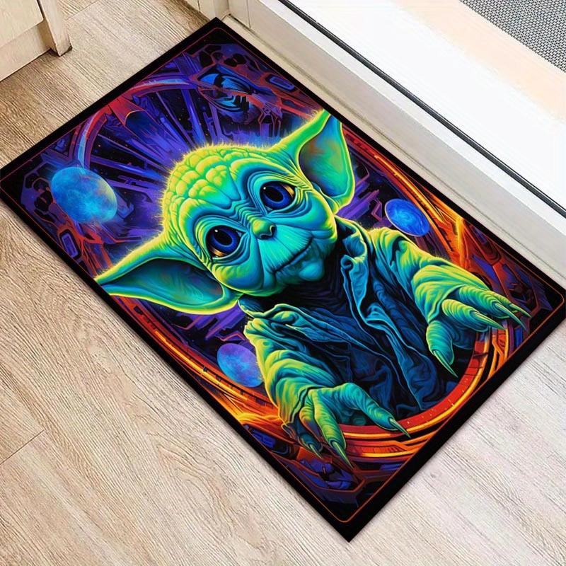 

1pc Star Wars Pattern Area Rug Soft Flannel Floor Mat for Living Room, Office, Bedroom and Carpet, Sofa Coffee Table Floor Mat 60cm by 90cm