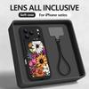 INS Чохол-шнурок з принтом соняшника для iPhone 17 Pro Max iPhone 16 15 Pro Max 14 13 11 16E 17E Ударостійкий бампер Браслет-ремінець