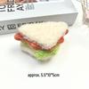 Adorable DIY Dessert Plush Keychain: Hamburger Cake & Sandwich Charm Pendant