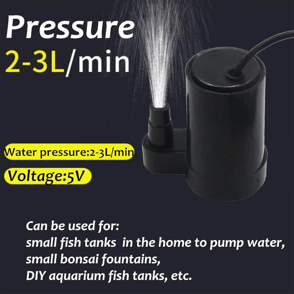 DC 3-5V USB Micro Submersible Mini Low Noise Brushless Water   Aquariums Fish Tank Pond Fountain Hydroponics Garden