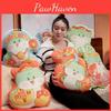 Double Cartoon Printed Face Year Of The Snake Throw Pillow Mascot Cushion Toy