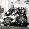 1pc 2PacHip Hop Blanket Soft Lightweight All Season Multi Purpose Throw for Sofa, Bed, Office & Picnics, French Style with Iconic Album Art & Quotes