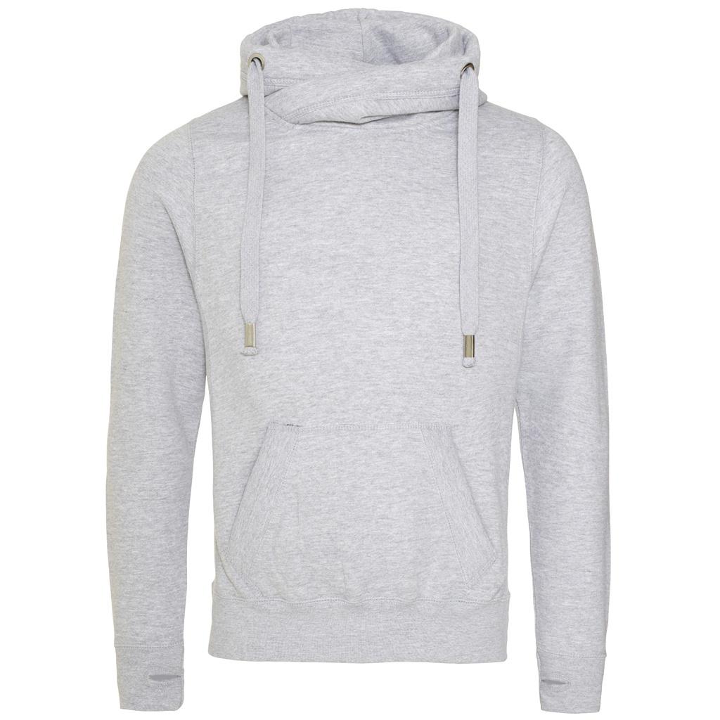 Awdis Unisex mikina s kapucí pro dospělé s překříženým výstřihem