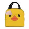 Yellow Rubber Duck Insulated Lunch Bag for Women Office Cooler Thermal Food Box Tote Portable Lunch Boxes Container