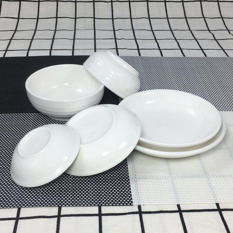 Pure White Ceramic Condiment Dishes - 3.8-inch (Set of 10)