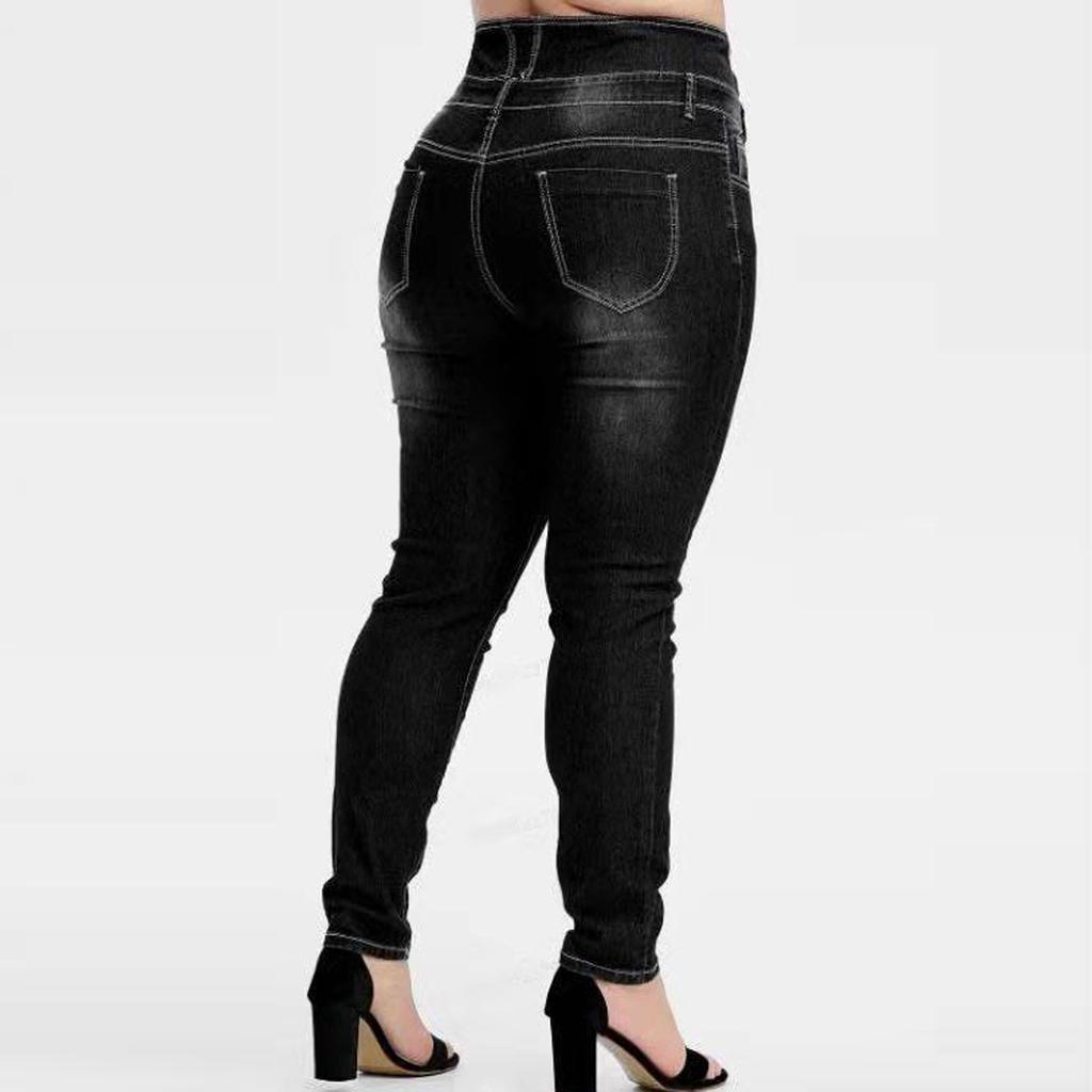 Fashion Women's Big Size Sexy Button Casual Party Shorts Jeans With Pockets