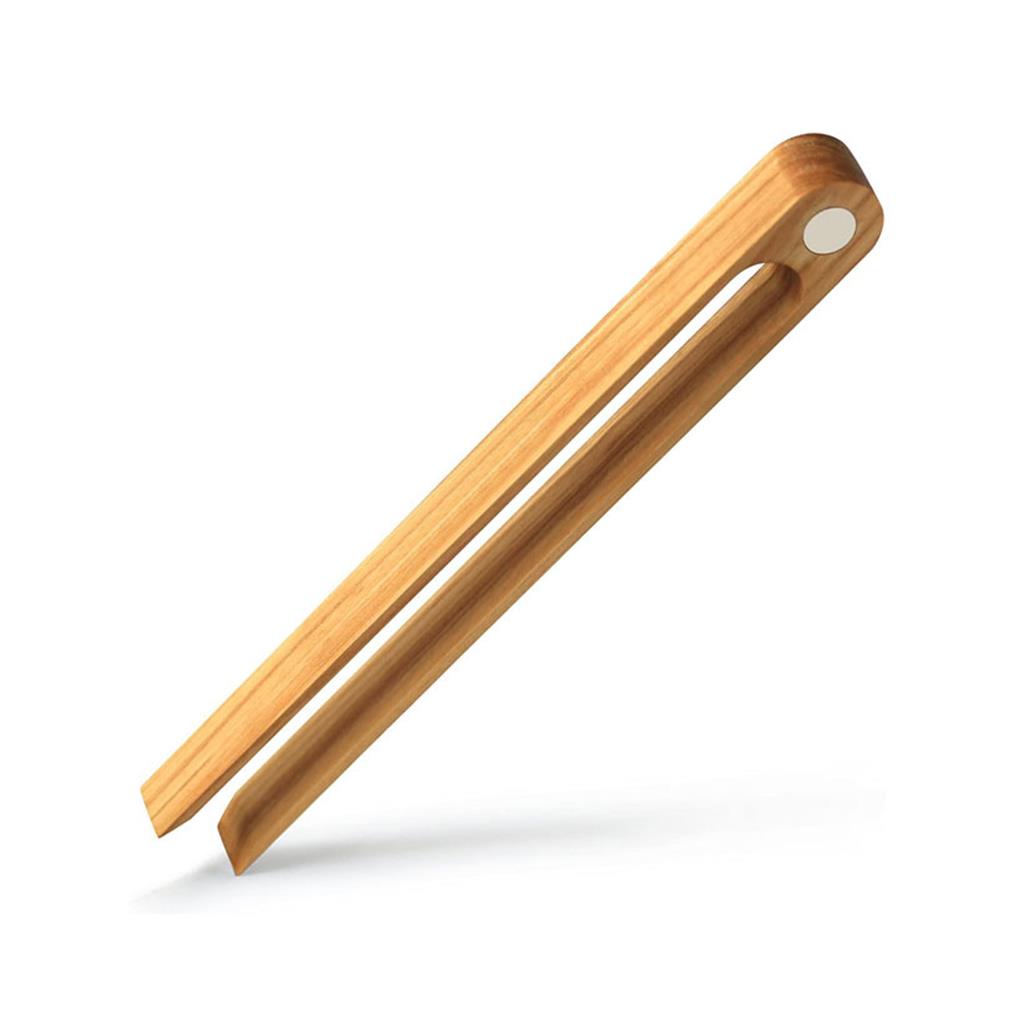 

Bamboo Toaster Tongs Magnetic Stand Round Head Design Reusable Kitchen Tools High Temperature Resistant Bread Clip