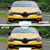 Seitenspiegelabdeckung für Clio 4 IV 2012-2020 Renault Autozubehör RS GT Glänzend Piano Schwarz Tuning Auto Sport Fledermaus Design