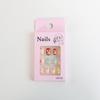 Snowflake Snowman Children Christmas False Nails Bunny Flower Bowknot Kids Cartoon Fake Nails Full Cover Nail Tips Nail Supplies