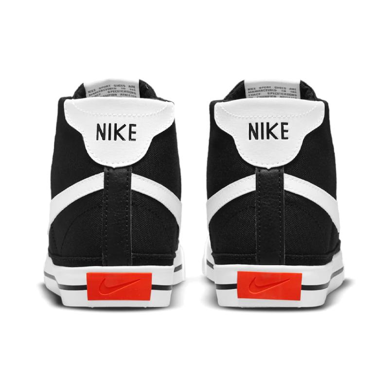 Nike Court Legacy Canvas Mid 'Czarno-Biało-Pomarańczowe' Damskie Sneakersy DD0161-001