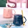 Nordischer Stil, kreativer Sternenhimmel-Becher, personalisierte Keramik-Wassertasse, Milchtasse, Kaffeetasse, Safttasse