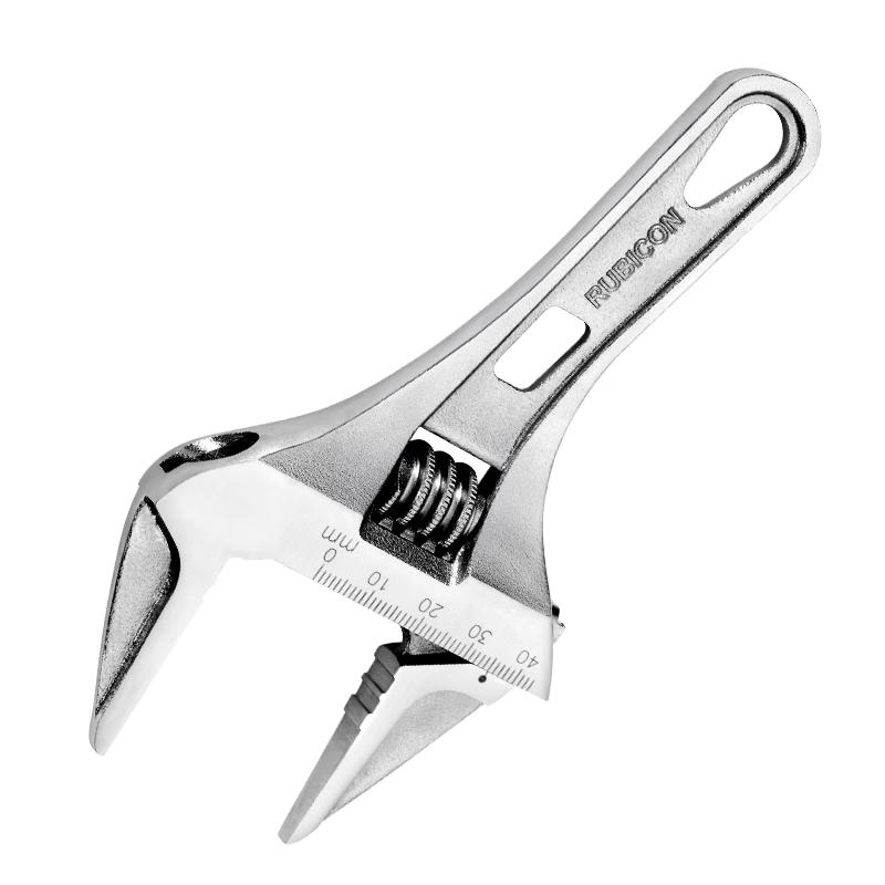 RUBICON Imported Short-Handle Large-Opening Adjustable Wrench