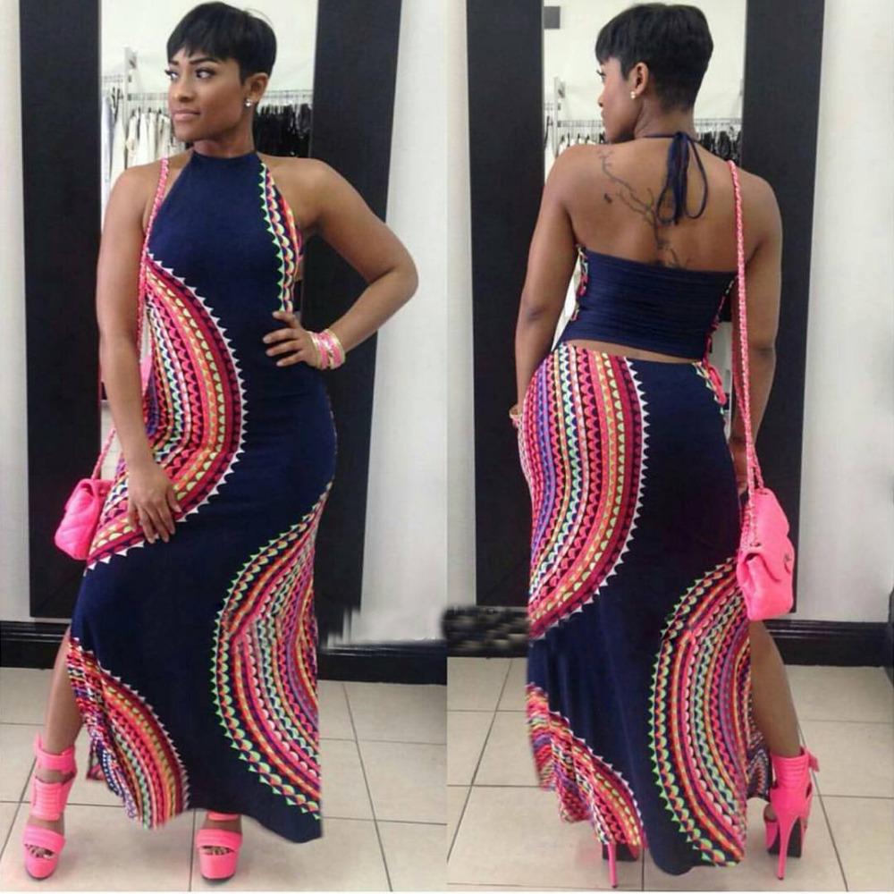 

Летнее женское модное платье Макси Длинное Вечернее платье для вечеринки Пляжное платье Сарафан S синий