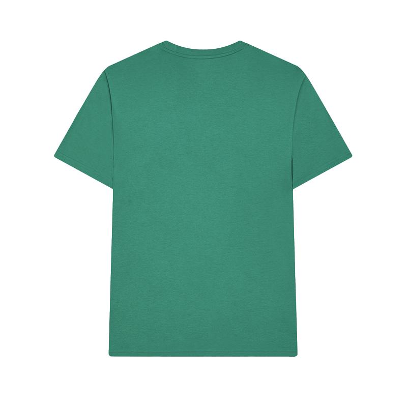 Fila Heritage SS24 Cool And Dry Basic Casual Knit Crew Neck Short Sleeve T-Shirt Men Tops Wanzong-Green F11M428125FGN