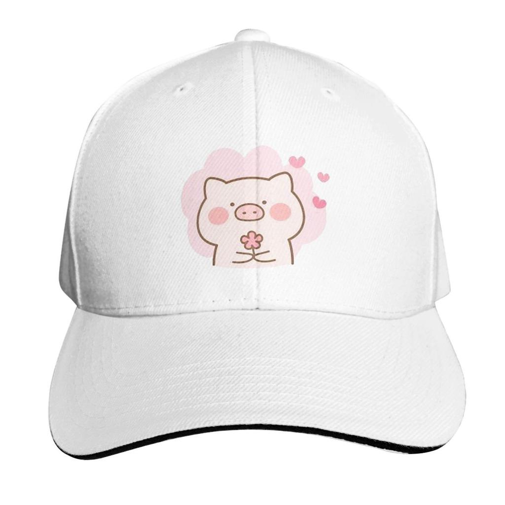 Lots Of Little Hearts Pig Emoticon Cap Fashion Casual Baseball Caps Adjustable Hat Hip Hop Summer Unisex Baseball Hats