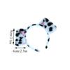 Spotted Dogs Folded Ear Hairband Cute Cosplay Headwear Cartoon Puppy Dog Hair Accessories Headbands For Women Festival Gifts