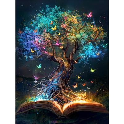 5d DIY Diamond Painting Cross Stitch Abstract Tree of Life Diamond Embroidery Mosaic Full Round Drill Home Decor Crafts
