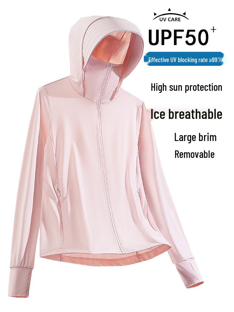 UPF 50+ Anti-UV Ice Silk Summer Jacket - Breathable, Thin, Unisex Cycling Sun Protection for Women and Men.