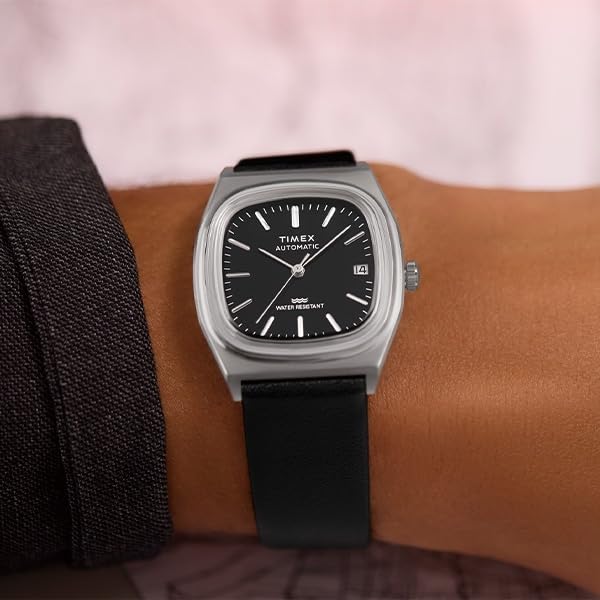 TIMEX Automatic Watch TW2Y07500 Mechanical Black E-Line Men's