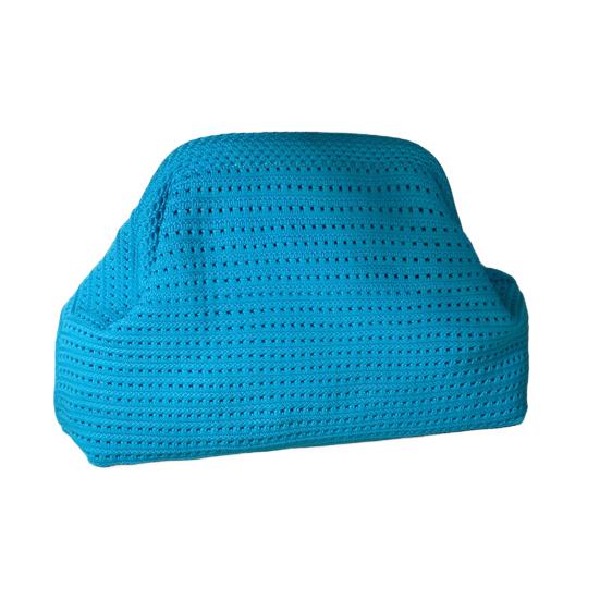 

Женский вязаный клатч сумка-облако летняя пляжная сумочка женская вечерняя сумочка синий