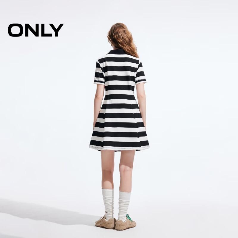ONLY Women's Retro Polo Collar Short Dress
