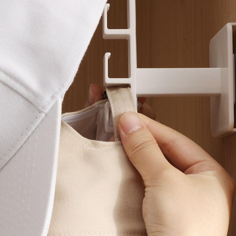 6 háčků držák na klobouky ve tvaru L úložný stojan na baseballové čepice nástěnný držák na klobouky a opasek organizér háčky na zavěšení na zeď